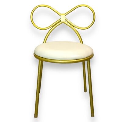 White and Gold bowtie chair