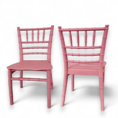 Pink chivari chairs